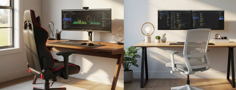 J&rsquo;ai testé 6 mois avec chaque type : mon verdict sur le débat chaise gaming vs bureau
