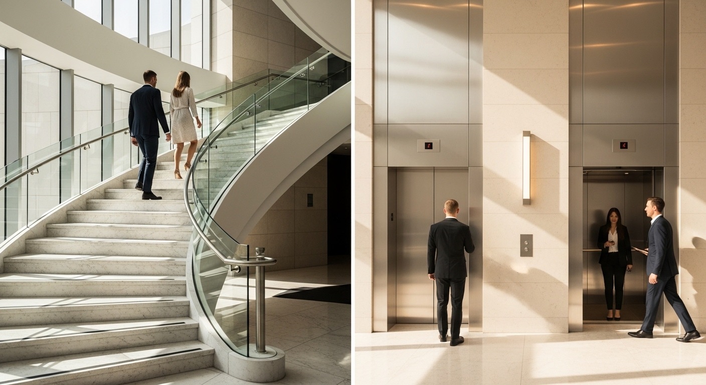 J'ai testé les deux pendant 6 mois : mon verdict escaliers vs ascenseur
